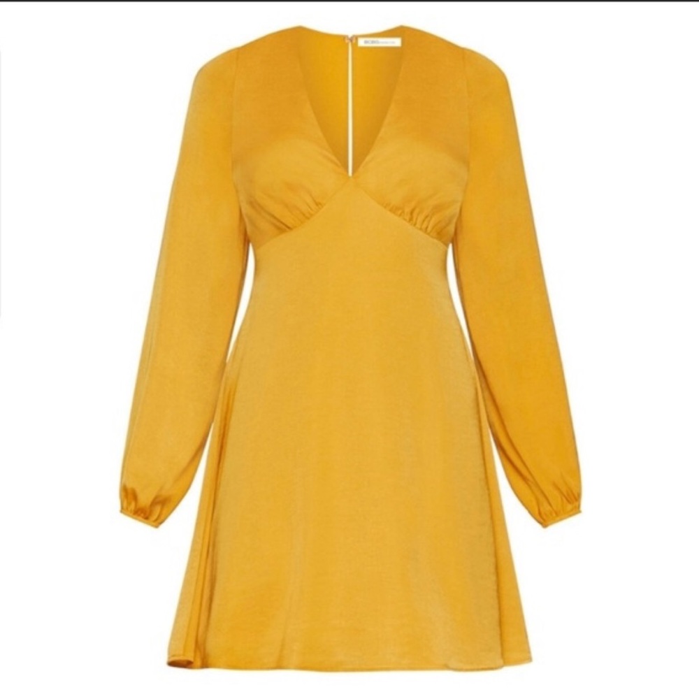 BCBGeneration High Waist V-Neck Dress - Size 8